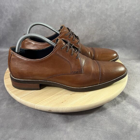 Cole Haan Lenox Hill Men’s 10.5 Brown Grand OS Cap Toe Oxford Shoes C11632 - Picture 1 of 6